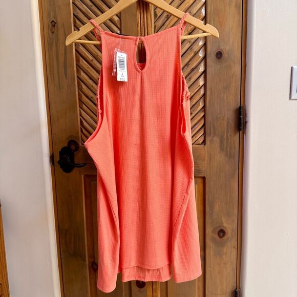NWT Torrid coral macrame tank top 3X - Picture 2 of 5